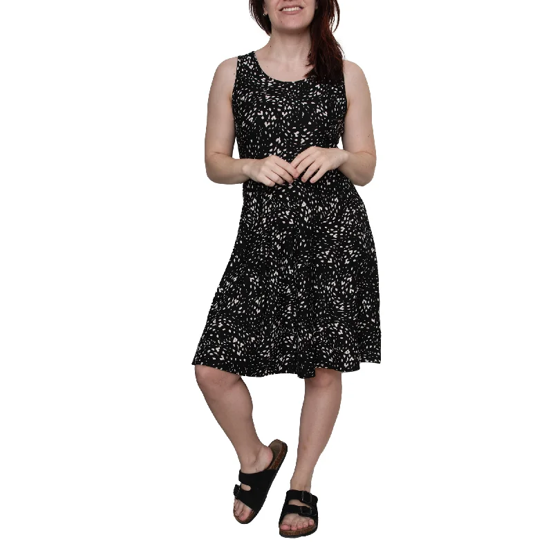 Mini dresses with cold - shoulder designs Women's Sleeveless Skater Dress