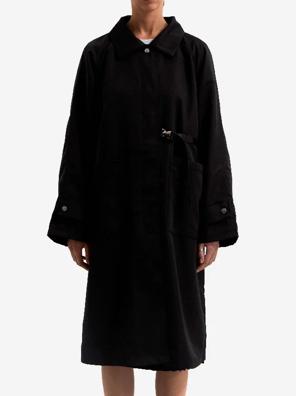 Women's pea coats with brass buttons for a nautical - inspired styleARCS Easy Mac - Black Women's pea coats with brass buttons for a nautical - inspired styleARCS Easy Mac - Black