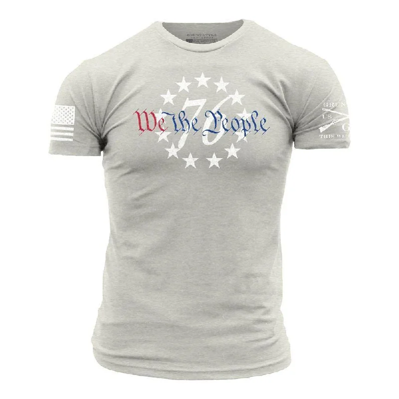 Puff Sleeve Women T Shirt for a Fashion - Forward Look76 We The People T-Shirt - Sand Puff Sleeve Women T Shirt for a Fashion - Forward Look76 We The People T-Shirt - Sand