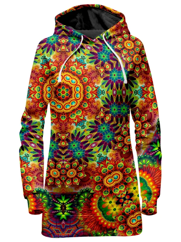Women's quarter - zip sweatshirt made of organic cotton for eco - conscious fashionOrnate Color Journey Hoodie Dress Women's quarter - zip sweatshirt made of organic cotton for eco - conscious fashionOrnate Color Journey Hoodie Dress