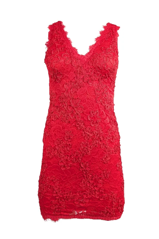 Mini Women Dress with a Short Hem for a Young and Trendy Style Mini Women Dress with a Short Hem for a Young and Trendy Style Aqua - Red Lace Sleeveless Sheath Dress Sz 0 Mini Women Dress with a Short Hem for a Young and Trendy Style Mini Women Dress with a Short Hem for a Young and Trendy Style Aqua - Red Lace Sleeveless Sheath Dress Sz 0