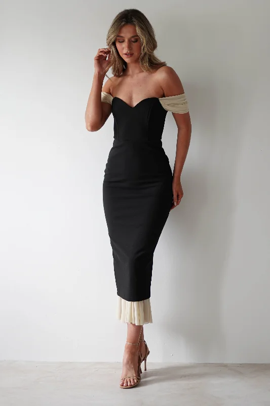 Maxi dresses with off - the - shoulder styles for a romantic and breezy lookJennifer Bodycon Midi Dress | Black Maxi dresses with off - the - shoulder styles for a romantic and breezy lookJennifer Bodycon Midi Dress | Black