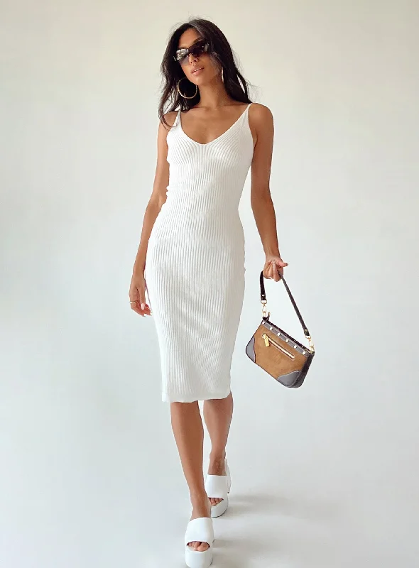 Midi dresses with abstract art prints for an artistic statementOxford Midi Dress White Midi dresses with abstract art prints for an artistic statementOxford Midi Dress White
