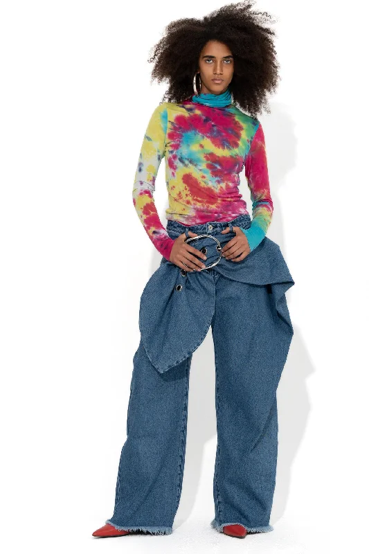 Women's skinny jeans pants High - waisted women jeans for a flattering silhouette MID BLUE BELTED BOYFRIEND JEANS Women's skinny jeans pants High - waisted women jeans for a flattering silhouette MID BLUE BELTED BOYFRIEND JEANS