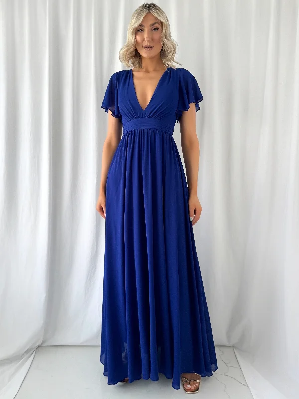 Tacha Maxi Dress - Cobalt