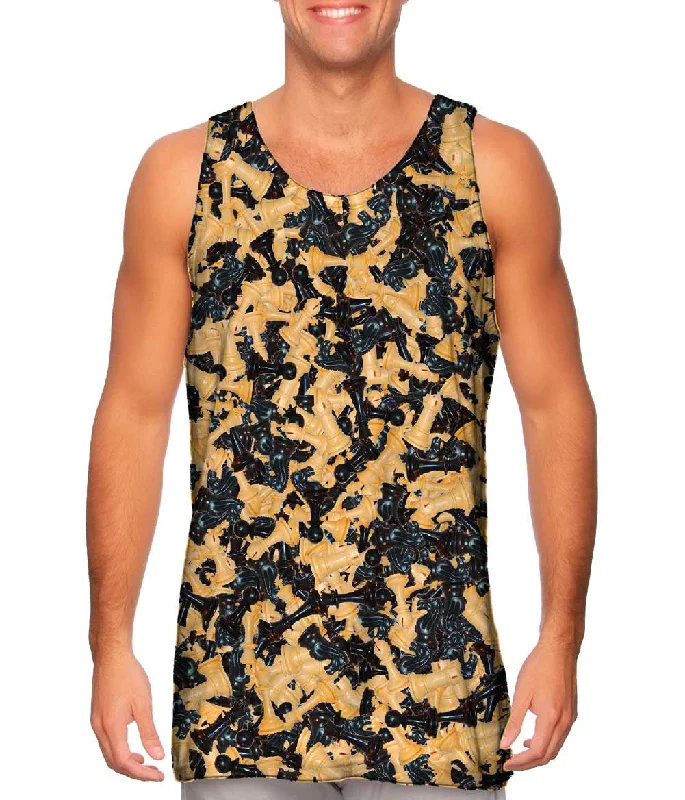 Women's Spaghetti Strap Tank Tops with Geometric PatternsChess Grandmaster Checkmate Women's Spaghetti Strap Tank Tops with Geometric PatternsChess Grandmaster Checkmate