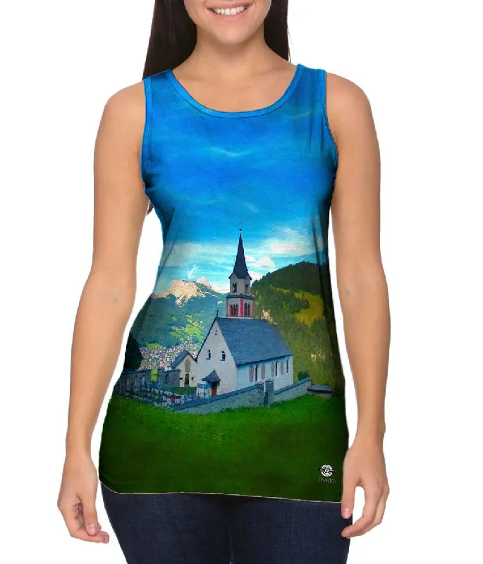 Women's Button - Down Tank Tops in Striped PatternsChurch In Bulla