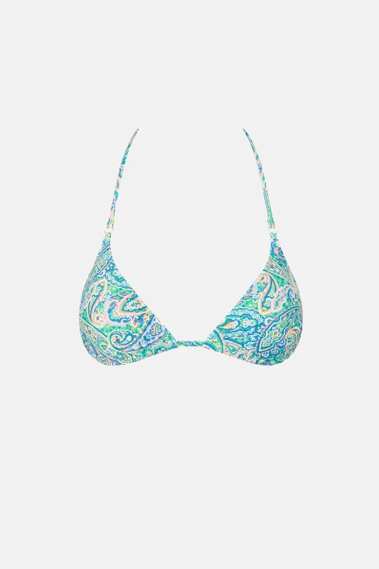 Plus Size Women's Print - Blocked Swim Tops in Multicolor for a Trendy and Fashion - Forward LookCabo Paisley Slide Tri Top Green Plus Size Women's Print - Blocked Swim Tops in Multicolor for a Trendy and Fashion - Forward LookCabo Paisley Slide Tri Top Green