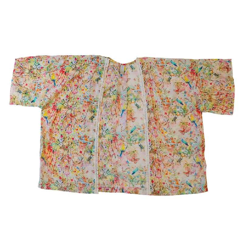 Wrap - around cover ups for a customizable fitSecret Garden Kimono