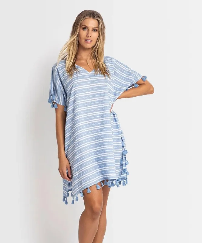 Maxi - length cover ups for a dramatic and elegant beach lookSunseeker SS91695 Nara Kaftan - Blue Maxi - length cover ups for a dramatic and elegant beach lookSunseeker SS91695 Nara Kaftan - Blue